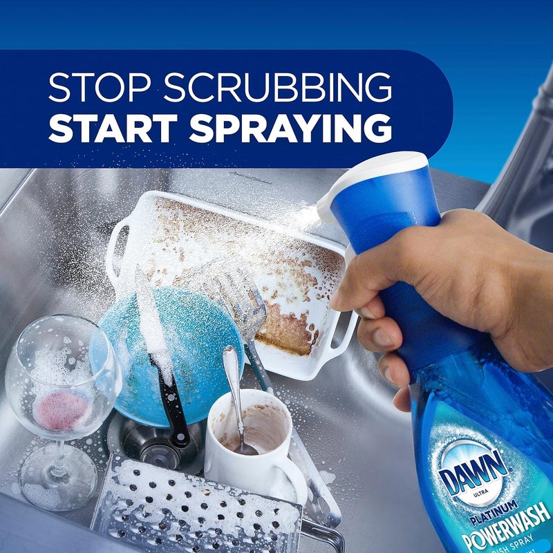 Dawn Ultra Platinum Powerwash Liquid Dish Soap, Fresh Scent, 16 oz., (52366) - Image 5