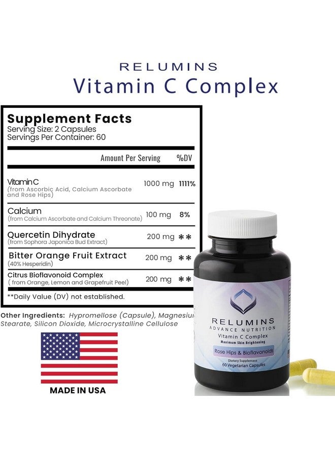 RELUMINS Relumins Advance Nutrition 3-Bottle Supplement Set - Gluta 1000 with Reduced L-Glutathione, Vitamin C MAX, Immune Function & Overall Wellness - Vegan, Halal, Kosher, cGMP Certified - Image 4