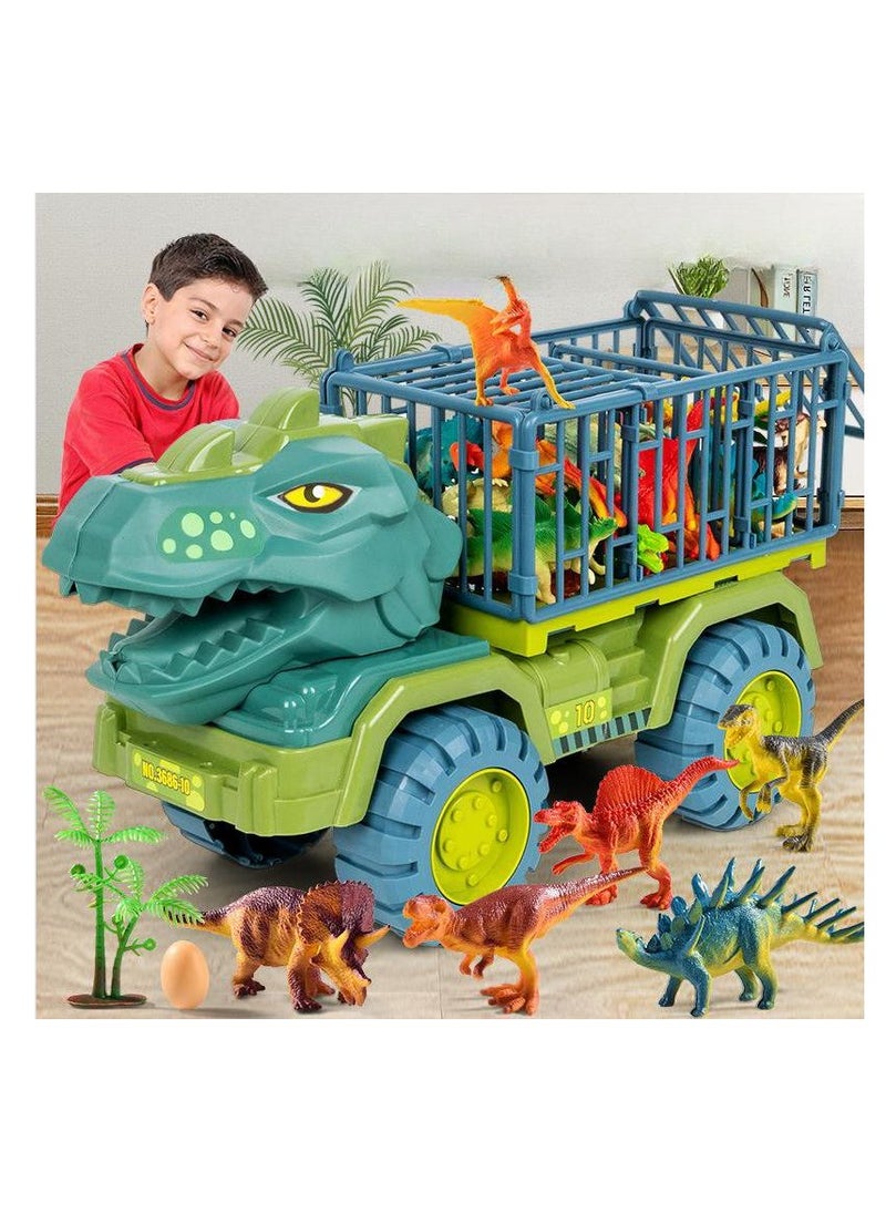 Dinosaur Truck Toys Transport Truck With Dinosaur Toys For Kids Boys Girls