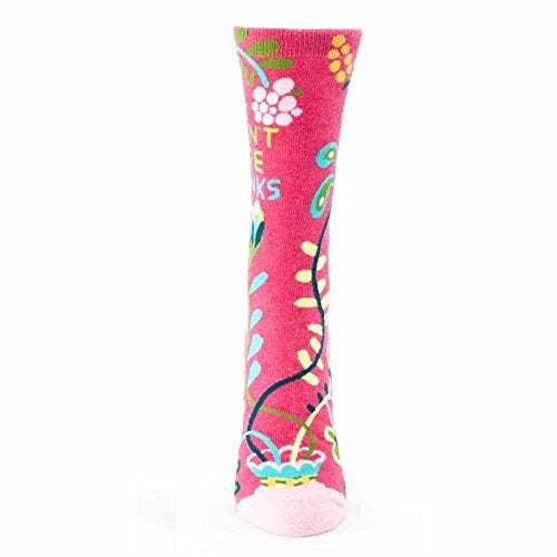 Blue Q Socks, Womens Crew,Hi I Dont Care Thanks,Womens Shoe Size 5-10 - Image 2