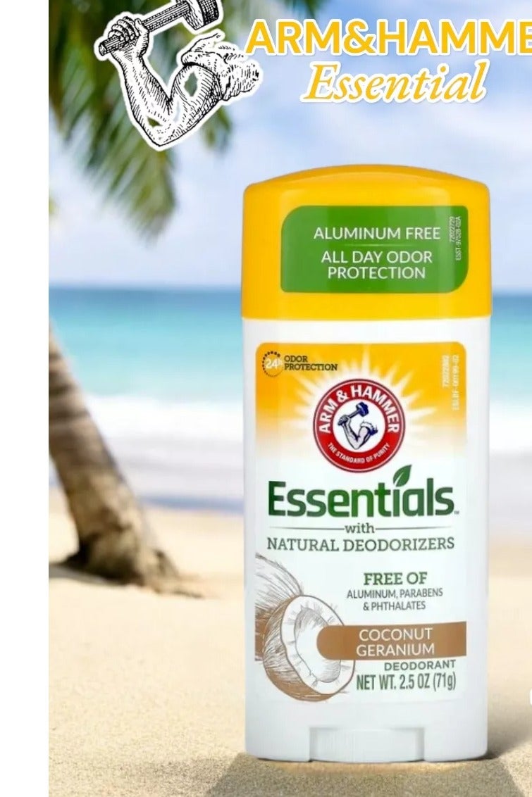 Arm & Hammer Essentials Natural Deodorant, Coconut Geranium -73 g - Image 2