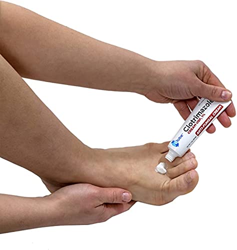 Globe كريم كلوتريمازول المضاد للفطريات 1% USP، 1 أونصة (4 عبوات)، علاج مضاد للفطريات، يخفف الحكة، والحرق، والتشقق، والتقشر المرتبط بقدم الرياضي، وحكة الفخذ، والسعفة والمزيد - Image 4