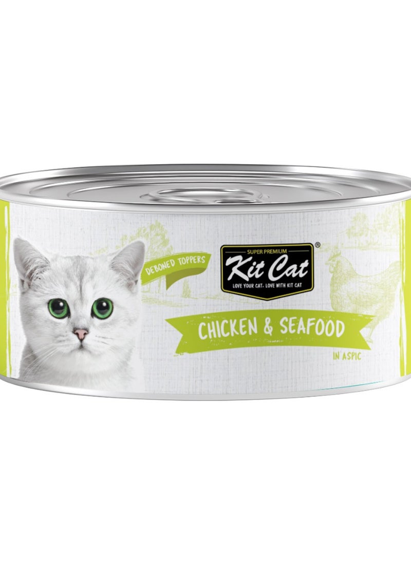 Kit Cat Chicken & Seafood 80g (Pack of 4)
