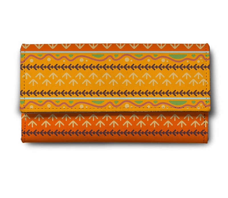 ShopMantra Wallet for Women's | Women's Wallet | Unique Print | Clutch | Made with Vegan Leather | Holds Upto 11 Cards 1 ID Slot | 2 Notes and 1 Coin Compartment | Magnetic Closure | Multicolor - Image 1