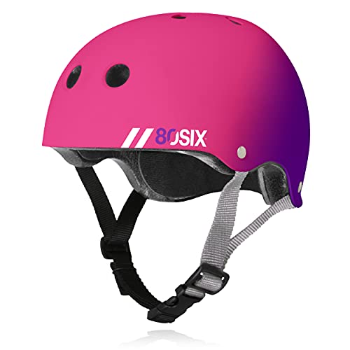 80SIX Triple Certified Multisport Helmet Ideal for Bike Scooter Skateboard Roller Skate and Inline Skate - Image 1