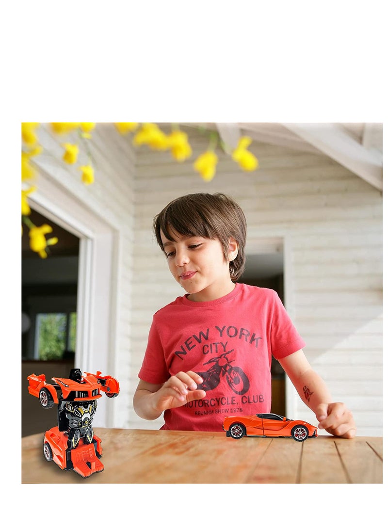 SYOSI Toddler Toys for 3 4 5 Year Old, Transforming Toys Cars for 3 Years Old Kids, Robot Cars Toys Gift for Boys Girls Age 3-5, Best Gift for Boy and Girl - Image 2