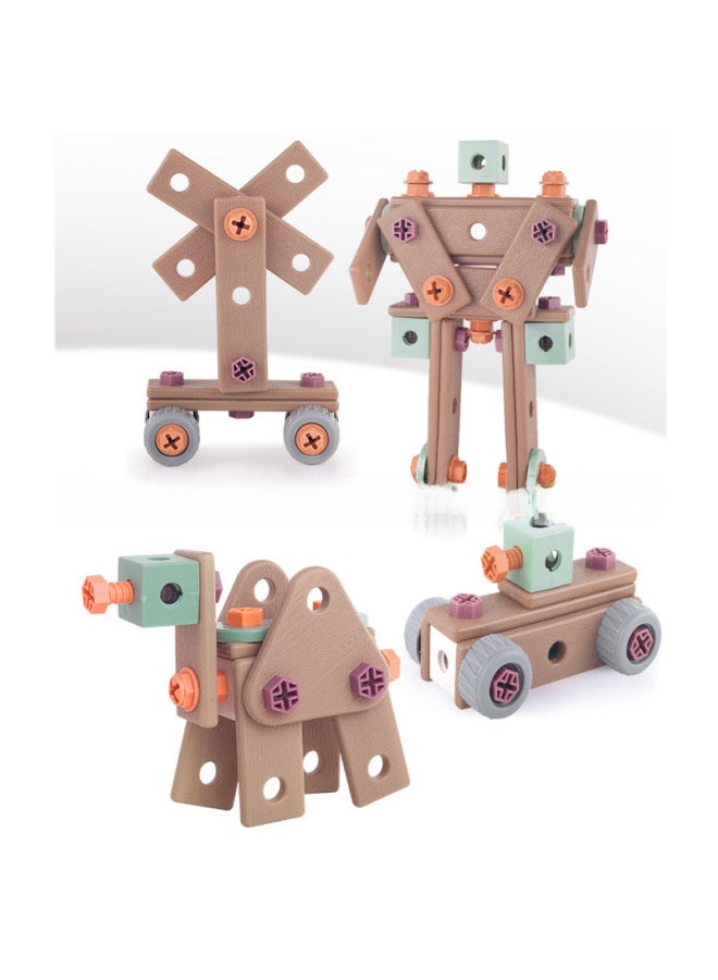 Toy/tool Toy Wooden Hammer Nails Set For Kids - Educational Fun Playtime-Color:ST9908 DIY Puzzle Simulation Tool 120PCs - Image 5