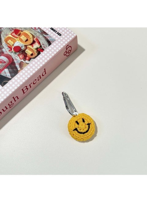 Plush Cartoon Doll For Apple Airtag Locator Protective Case Pet Anti-Lost Tracker Protective Case-Color:Smiley Face-Applicable Models:Airtag