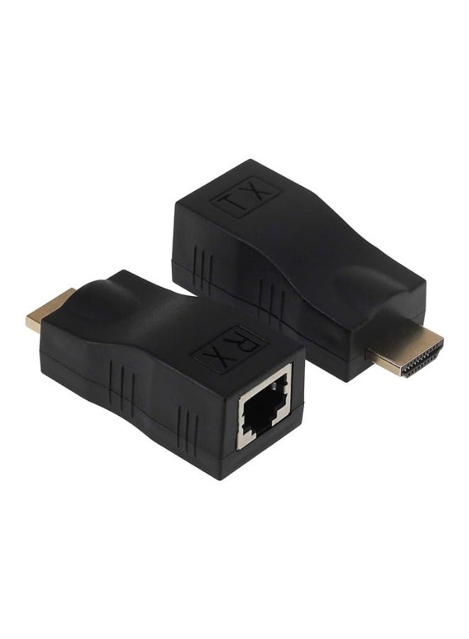 XLT 4k HDMI Extender Converter by Cat5e Cat6 Cable - 30m - Image 1