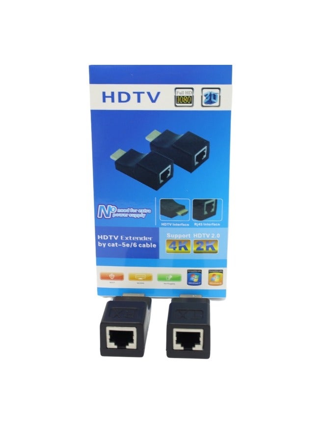 XLT 4k HDMI Extender Converter by Cat5e Cat6 Cable - 30m - Image 4