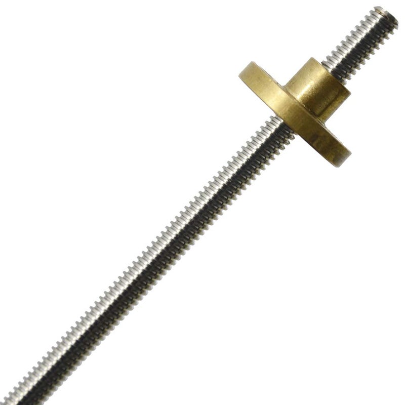 ReliaBot 150mm T5 T5x2 Tr5x2 Lead Screw and Nut Kit (1mm Pitch, 2 Start, 2mm Lead) for 3D Printer and CNC Machine Z Axis - Image 2