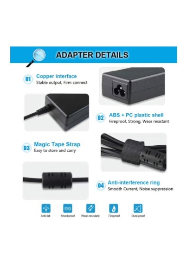 Terabyte 19.5V 4.7A 90W AC Adapter Laptop Charger Compatible with Sony Vaio VGP-AC19V33 VGP-AC19V37 VGP-AC19V32 VGP-AC19V31 PCG-61611M PCG-71911M VGN VPC Series, 6.5 x 4.4mm/6.0 x 4.4mm - Image 3