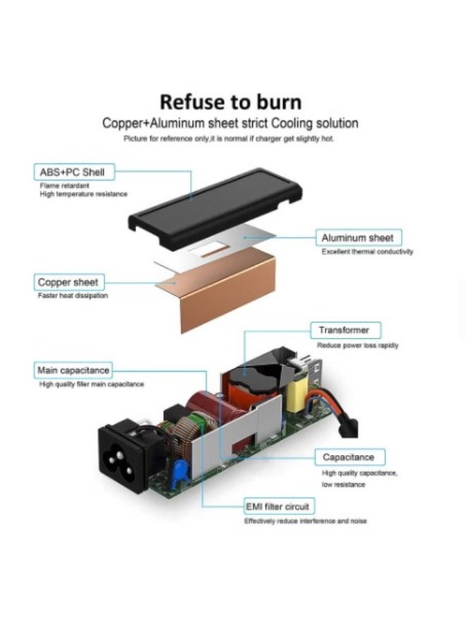 Terabyte 19.5V 4.7A 90W AC Adapter Laptop Charger Compatible with Sony Vaio VGP-AC19V33 VGP-AC19V37 VGP-AC19V32 VGP-AC19V31 PCG-61611M PCG-71911M VGN VPC Series, 6.5 x 4.4mm/6.0 x 4.4mm - Image 4