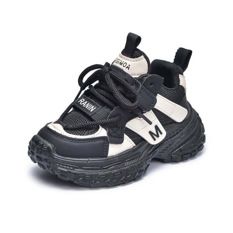 Mesh Sneakers Lightweight Flexible Sole Walking Shoes For Kids Indoor And Outdoor Activities - Image 1