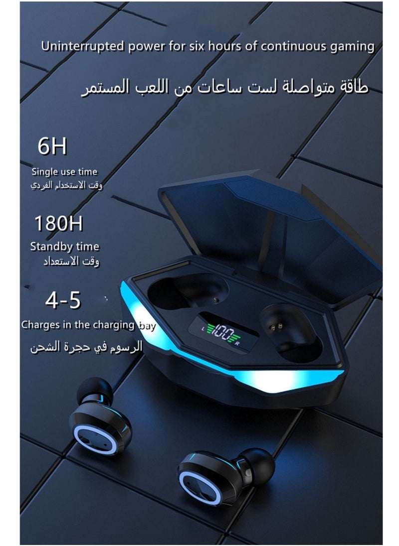 Generic TWS gaming bluetooth headset 5.0 low latency breathing light binaural in-ear e-sports chicken sports gaming headset wireless earbuds true wireless compatible apple Suitable for Android and other syste  - Image 5