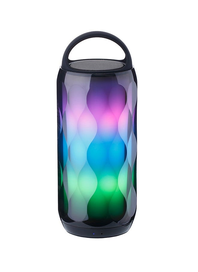 NIBEMINENT Portable Wireless Bluetooth Speaker With TF Card Slot And LED Light Black  - Image 1