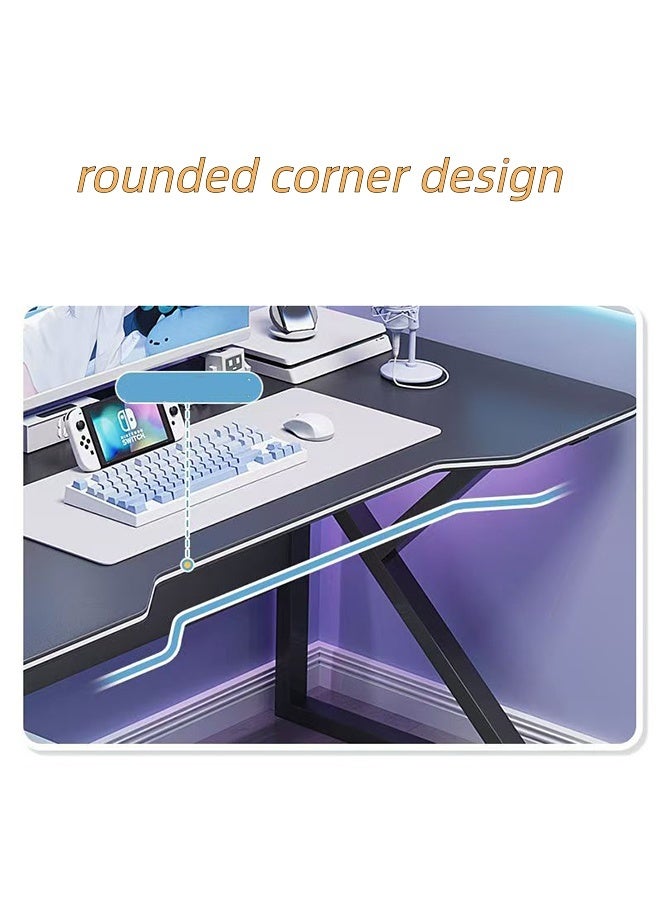 JCB CHIC Desktop Computer E-sports Table, Ergonomic Lage Gaming Table, K-Shaped Computer Desk, Home Office Workstation, Space-saving, Easy to Assemble(120×60×73cm) - Image 3