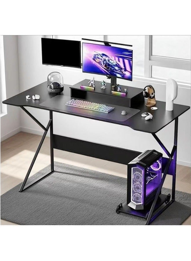 JCB CHIC Desktop Computer E-sports Table, Ergonomic Lage Gaming Table, K-Shaped Computer Desk, Home Office Workstation, Space-saving, Easy to Assemble(120×60×73cm) - Image 1
