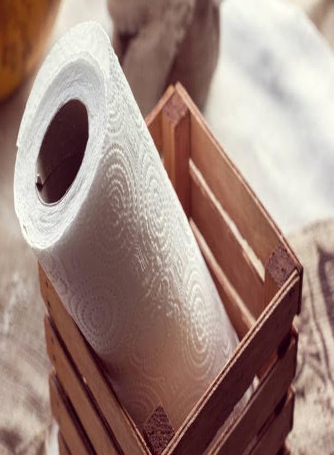 Swankk 2 Ply Kitchen Paper Tissue Roll | Super Absorbent & Durable | 100 Pulls Per Roll, 200 Pulls (Pack of 1, 2 Rolls, Regular) - Image 3