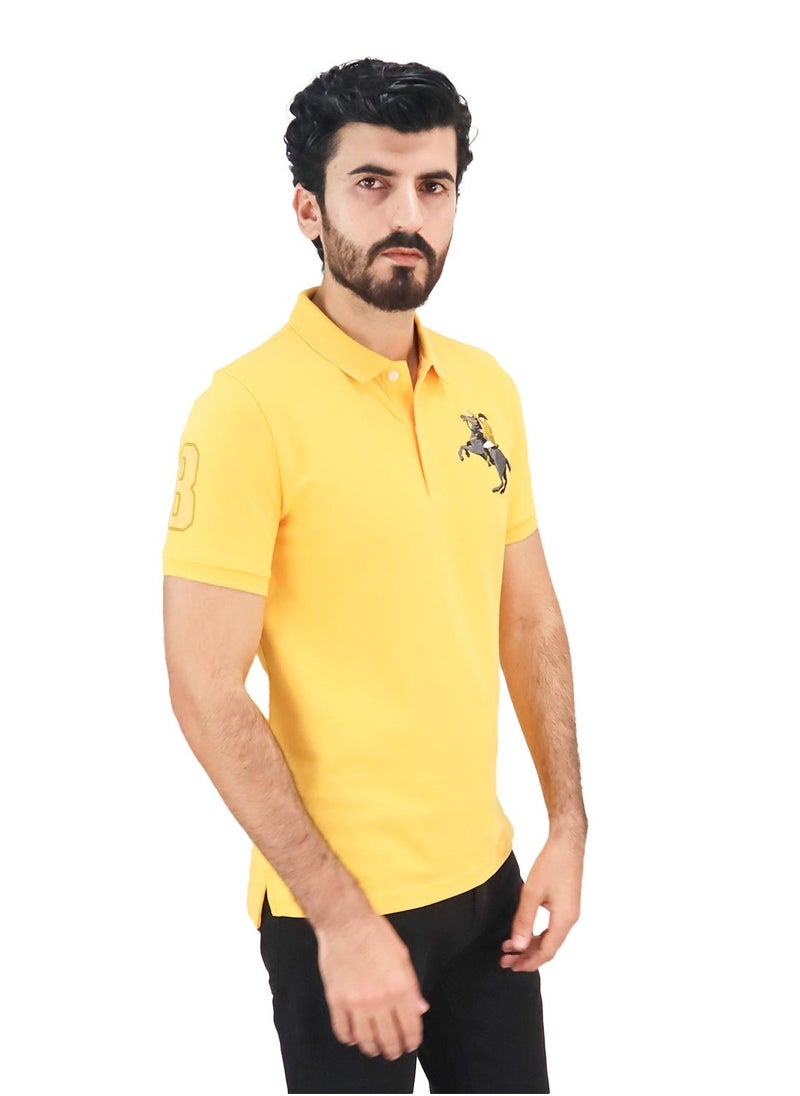 GIORDANO - Men's cotton-lycra polo - Image 1