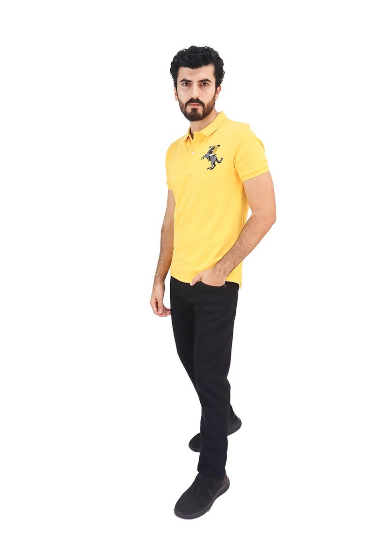 GIORDANO - Men's cotton-lycra polo - Image 1