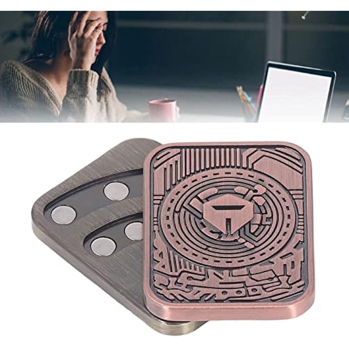 POENVFPO Magnetic Push Slider Toy Metal Stress Relief Adult Office for Autism Anxiety for Student Metal Material - Image 4