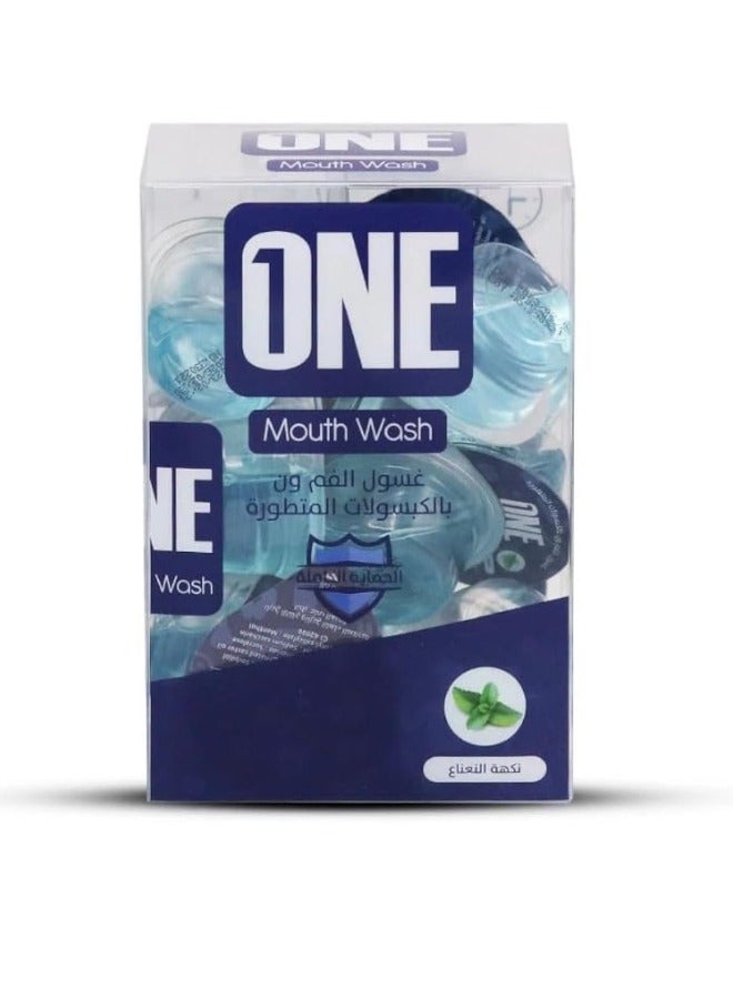 وان غسول الفم بالكبسولات المتطورة بنكهة النعناع من ون 20 كبسولة 15 مل - Image 2