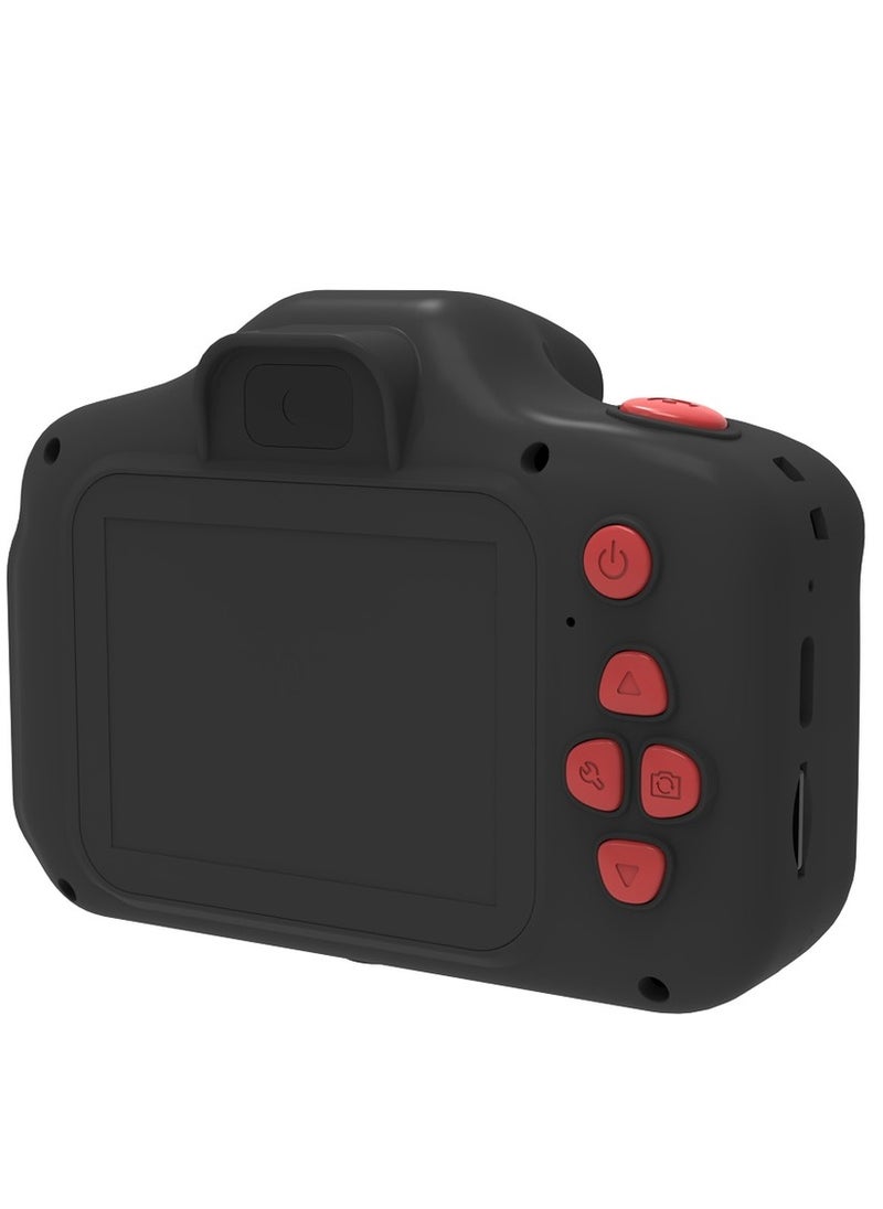 porodo - Digital Camera for Kids with Dual Lens and Selfie Camera / Built-in Games / Photo & Video Filters - Black - Image 1