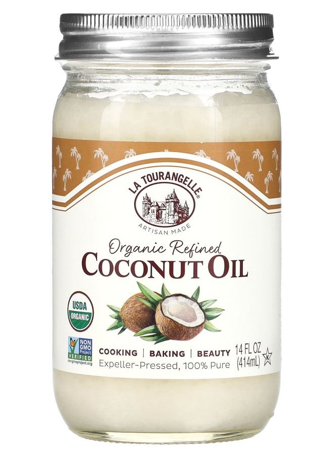 La Tourangelle - Organic Refined Coconut Oil 14 fl oz (414 ml) - Image 1
