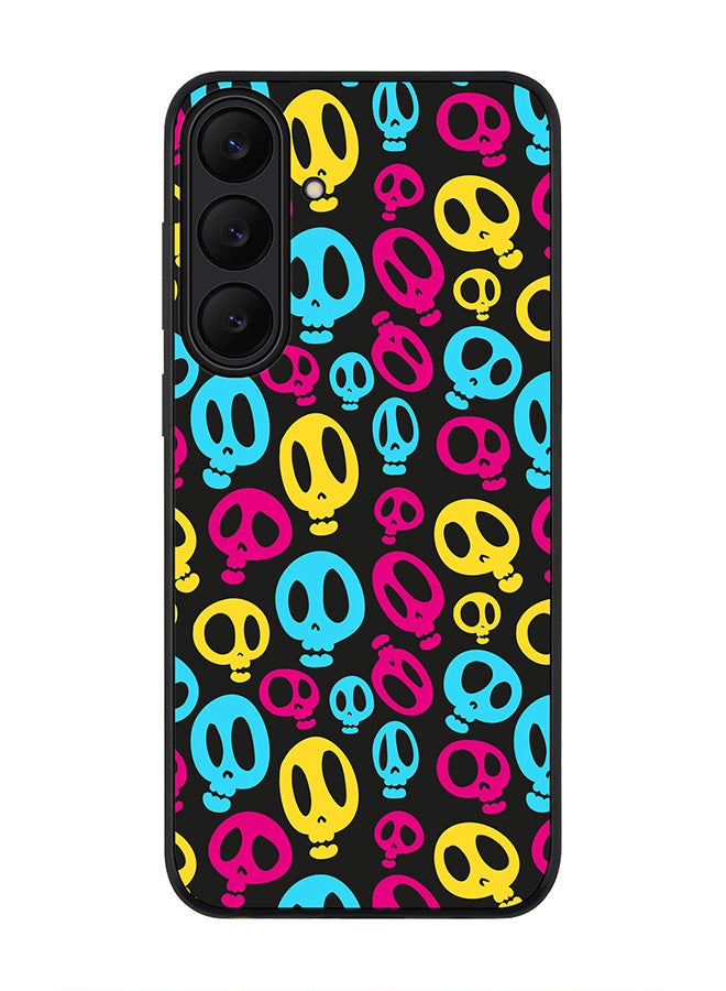 Stylizedd غطاء لهاتف سامسونج جالاكسي S25 FE، حماية كاميرا نحيفة، غطاء هاتف مضاد للصدمات - جماجم مجنونة