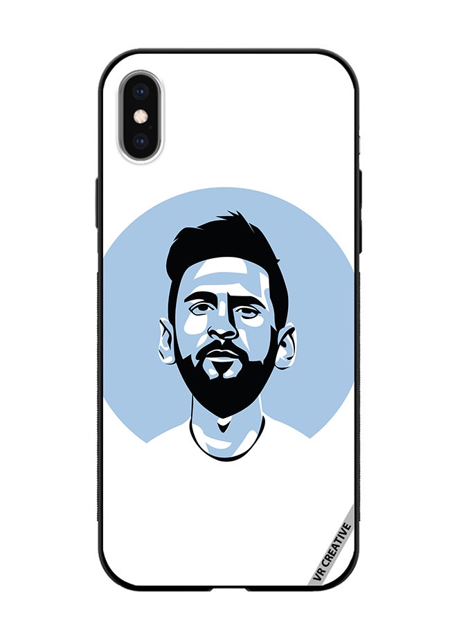 VR CREATIVE Protective Case Cover For Apple iPhone XS Max Lionel Messi Vector Design Multicolour - Image 1