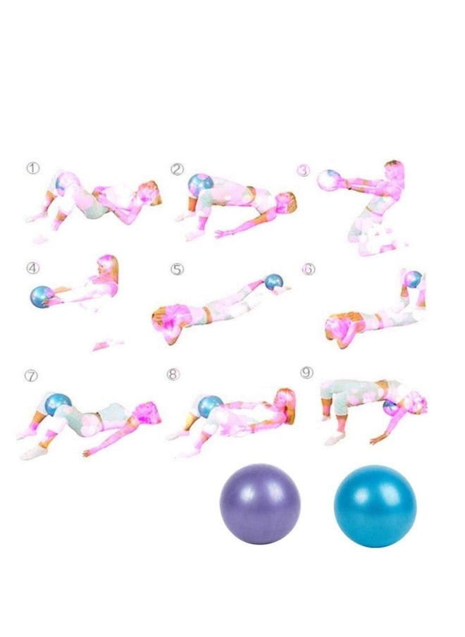 Generic Small Exercise Ball Pilates Ball, Antiskid ball, Mini with Inflatable Pipette for Yoga, Pilate, Office Chair, Classroom Flexible Seating and Core Training 2 Pack  - Image 4
