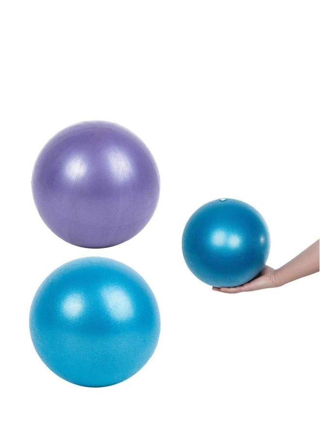 Generic Small Exercise Ball Pilates Ball, Antiskid ball, Mini with Inflatable Pipette for Yoga, Pilate, Office Chair, Classroom Flexible Seating and Core Training 2 Pack  - Image 1