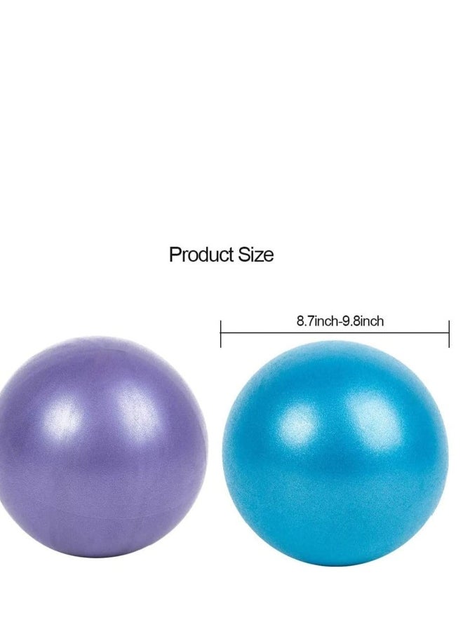Generic Small Exercise Ball Pilates Ball, Antiskid ball, Mini with Inflatable Pipette for Yoga, Pilate, Office Chair, Classroom Flexible Seating and Core Training 2 Pack  - Image 5