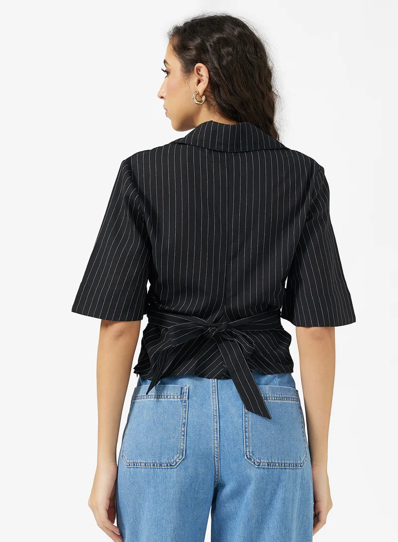 جينجر Button Up Fitted Shirt