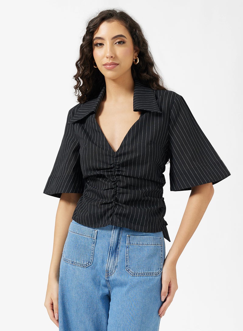 Ginger Button Up Fitted Shirt - Image 1