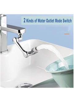 MIRFA Faucet Rotating Extender Aerator, 1080 Degrees, Universal Splash Filter Faucet with Robotic Arm Sprayer Attachment, Swivel Faucet Extender for Bathroom Kitchen Laundry Sink  - Image 4