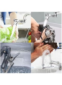 MIRFA Faucet Rotating Extender Aerator, 1080 Degrees, Universal Splash Filter Faucet with Robotic Arm Sprayer Attachment, Swivel Faucet Extender for Bathroom Kitchen Laundry Sink  - Image 3