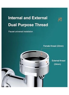MIRFA Faucet Rotating Extender Aerator, 1080 Degrees, Universal Splash Filter Faucet with Robotic Arm Sprayer Attachment, Swivel Faucet Extender for Bathroom Kitchen Laundry Sink  - Image 5