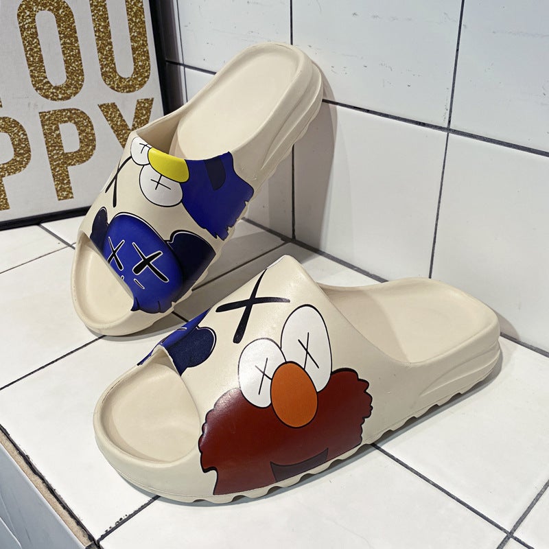 Men'S Large Size New Non-Slip Outer Wear Thick Sole Shoes For Lovers Beach Shoes Coconut Slippers - Image 2