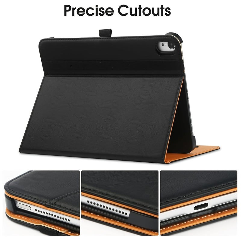 Brown Rotating Case With Pen Holder For iPad A16 Auto Wake Sleep - Image 5