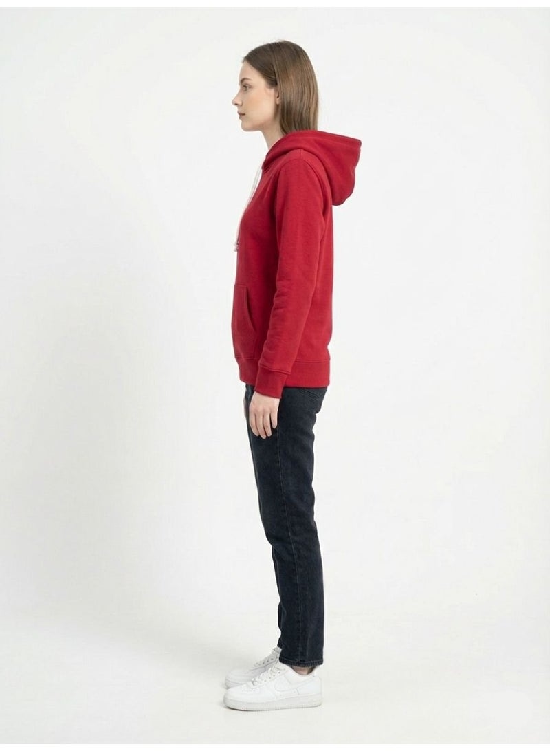 Fashion Zone Women’s Slim Fit Red Hoodie – Pullover Sweatshirt with Kangaroo Pocket | Casual & Winter Wear - Image 5