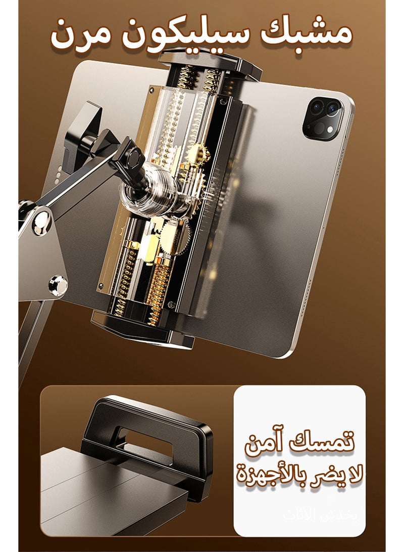 Foldable Long Arm Tablet Stand for Bed, Adjustable Phone Stand with 360 Degrees Rotation, Universal Phone Mount Tablet Holder Compatible with iPhone, iPad, Nintendo Switch, Samsung - Image 5