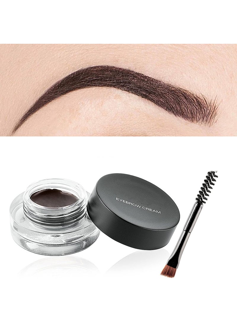Melemando 12 Color Eyebrow Cream Colorful Smooth Eyebrow Pomade Gel Long Lasting Waterproof Eyeliner Gel Eye Brow Makeup Cosmetics with Eyebrow Brush 03 Walnut 