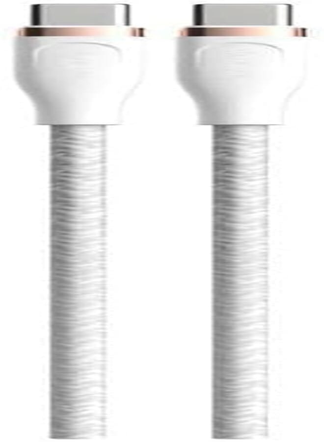 DEVIA Star Series USB-C to USB-C 3A 60W Zinc Alloy Braid Cable 1.5M - White