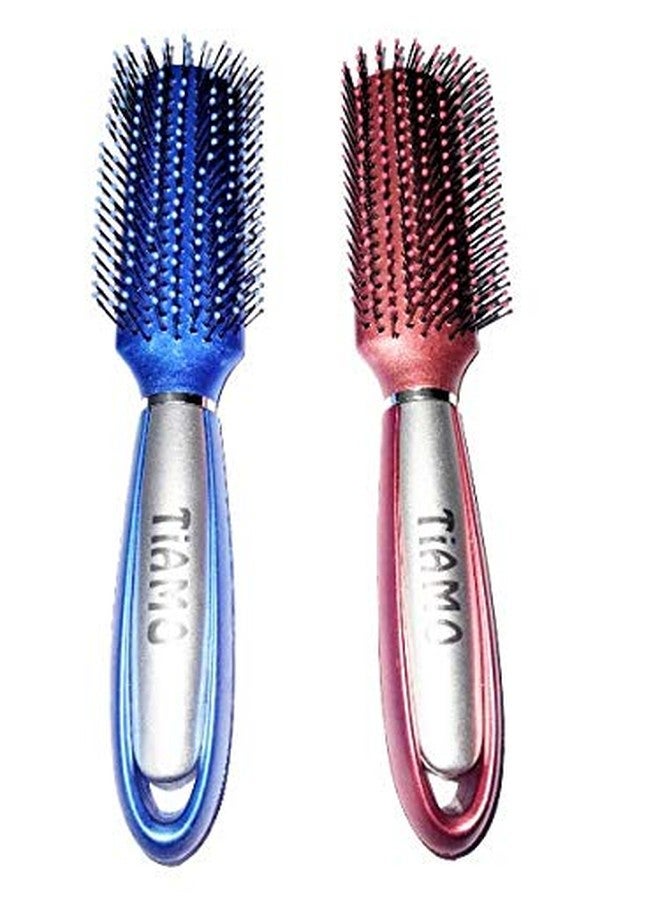 Tiamo PLASTIC HAIRBRUSH SET OF 2 FOR DAILY HAIR STYLING - Image 2