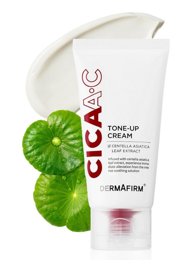 ديرمافيرم كريم Cica Ac Tone Up Cream 1.69 أونصة كريم وجه Centella Asiatica للبشرة الجافة والحساسة، منتج تجميل كوري للعناية بالبشرة، مرطب للوجه K Beauty كريم العناية بالبشرة للنساء والرجال - Image 1