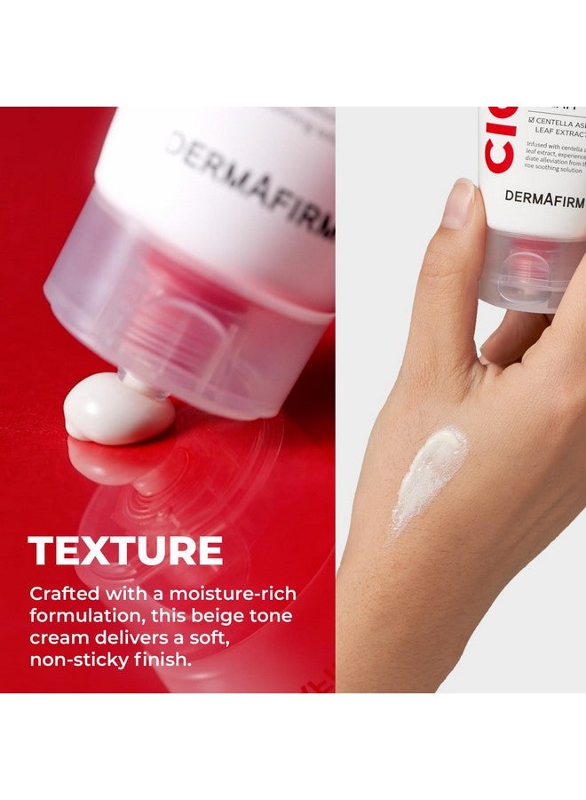 ديرمافيرم كريم Cica Ac Tone Up Cream 1.69 أونصة كريم وجه Centella Asiatica للبشرة الجافة والحساسة، منتج تجميل كوري للعناية بالبشرة، مرطب للوجه K Beauty كريم العناية بالبشرة للنساء والرجال - Image 5