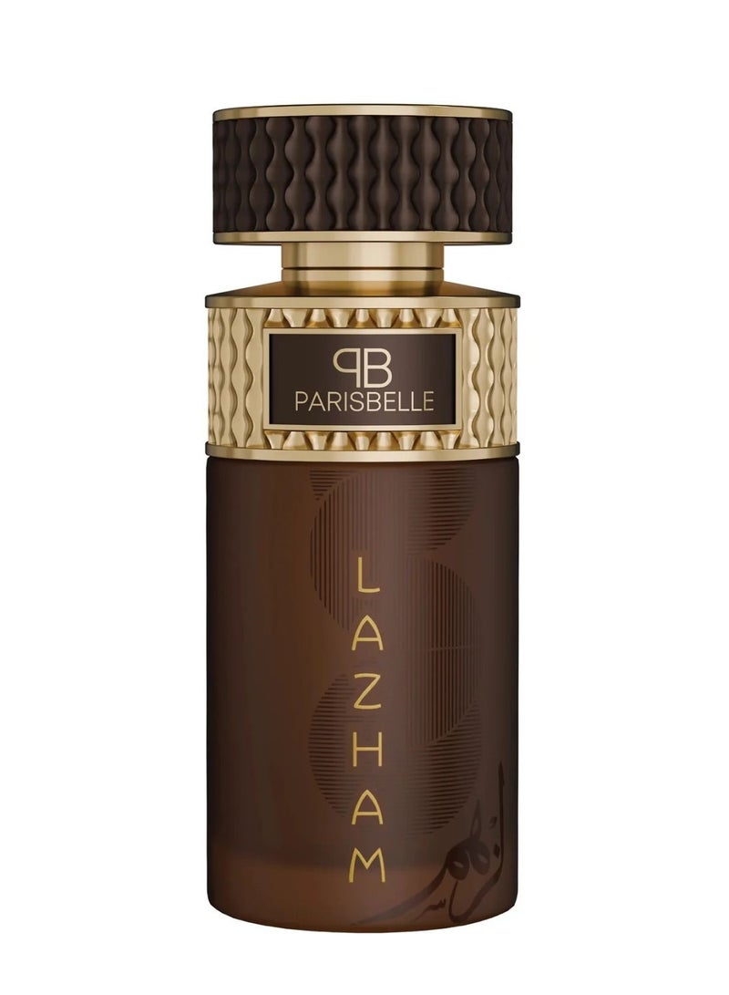 Parisbelle Lazham Extrait De Parfum 100ml Unisex Luxury Long Lasting Leather Oud Fragrance - Image 1