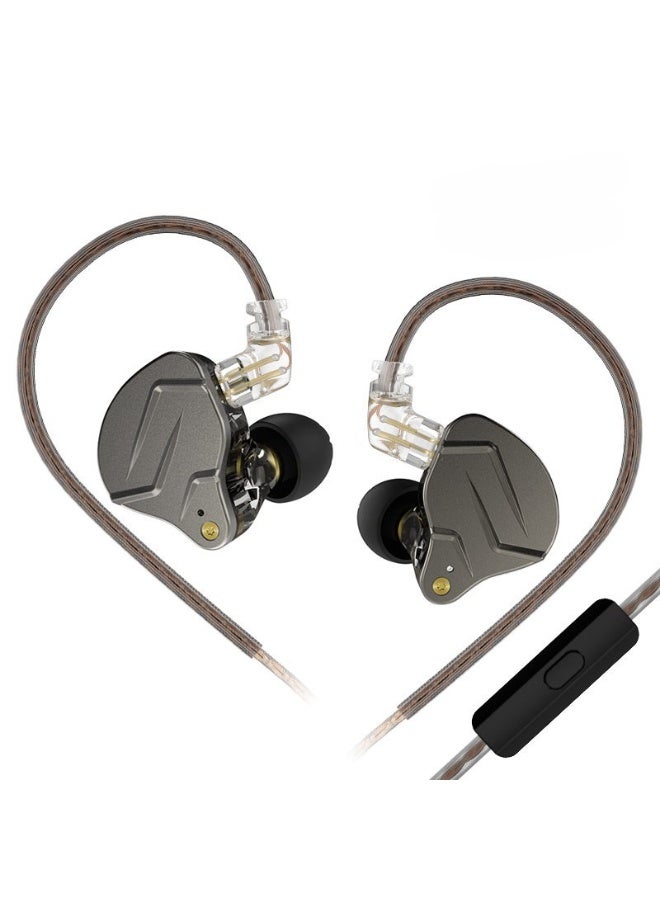 KZ ZSN Pro Gaming Earbuds, HiFi in-Ear Monitor Earbuds Stereo Sound IEM Earphones Noise Cancelling in Ear Headphones with 2pins Detachable Cable for Phone Android MP3 MP4 Music Player (Gray with Mic) - Image 2